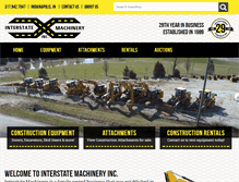 Tablet Screenshot of interstatemachinery.net